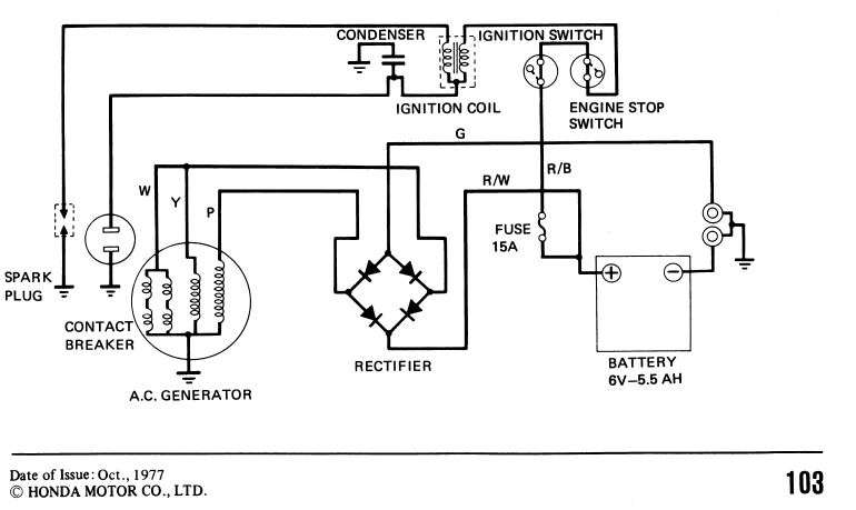 1977  1978 Ct90 Wiring Diagram  Need Help Understanding